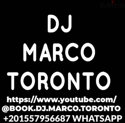 BOOK DJ MARCO TORONTO ايجار دي جي للحفلات مصر