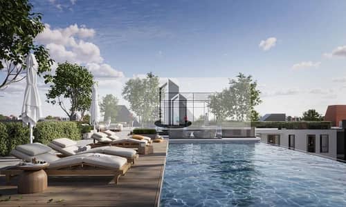 Apartment with water feature view available for purchase in installments at Bloomfields Lakeside Compound,