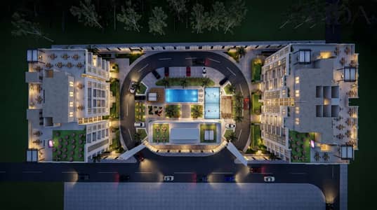 apartment for sale 156 sqm in Riza Compound in the Green Revolution area with a 10% down payment and installments for up to 10 years.