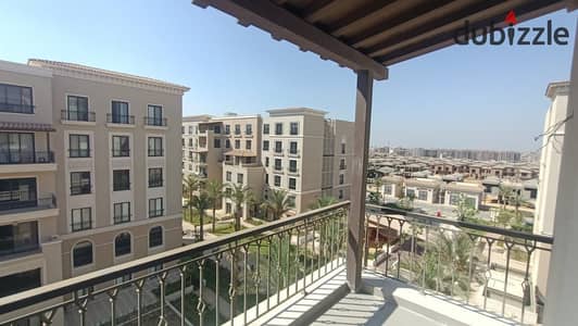 For Rent | Premium 163 sqm Apartment – Village West by Dorra, Sheikh Zayed (North-Facing – Kitchen Units & Air Conditioners Included – Landscape View)