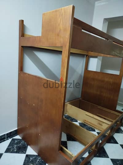 سرير طابقين سفلي 120 و علوي متر