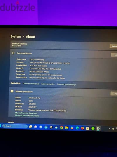 لابتوب مستعمل للبيع
