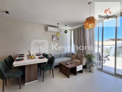 اقل من سعر الماركت بنت هاوس للبيع ( 112 م + 54 م رووف ) مفروش بالكامل فيو لاجون فى فوكا باى - FOUKA BAY