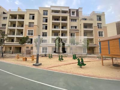 Installment payments remaining for a semi-finished 105 sq m apartment with 2 bedrooms, near handover, for sale in Sarai, Mostakbal City