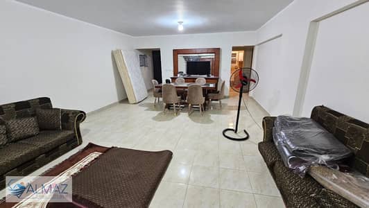 Furnished, brand new, fully air-conditioned apartment for rent in Al Rehab, Block 111, near main roads.
