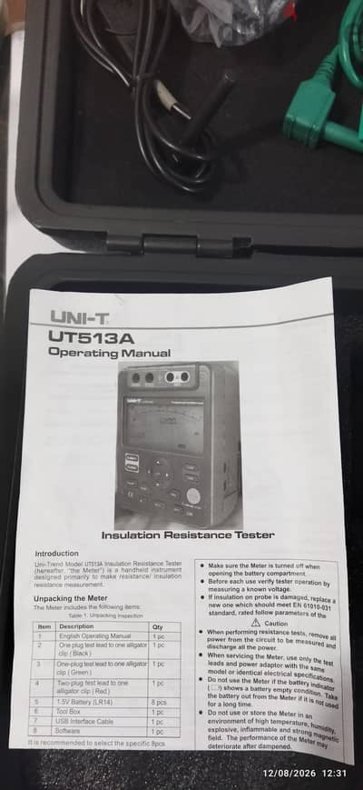 ut510 series insulation resistance testers