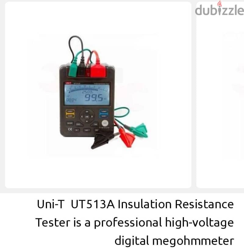 ut510 series insulation resistance testers 1