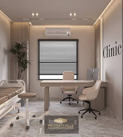 Clinic for sale in 205 Sheikh Zayed | Complete finishing and air conditioning with a distinctive view