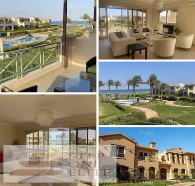 Lowest price for a 2-bedroom chalet with immediate delivery (Super Lux finish), flexible installments, and a premium pool view in La Vista El Sokhna.