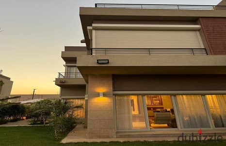 Villa apartment +garden with the best price in The Crown Palm Hills next to new giza
