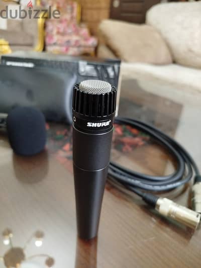 Shure SM57 مايك شور + cable - Used in perfect condition