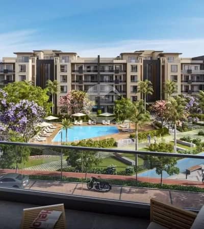 Under market price ready to move ground with garden 2 bedrooms apartment for sale in Azad compound 5th settlement new cairo