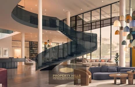 One story villa, super luxuriously finished, ready to move in, with a swimming pool, in the heart of Sheikh Zayed, next to The Estates and Solana.