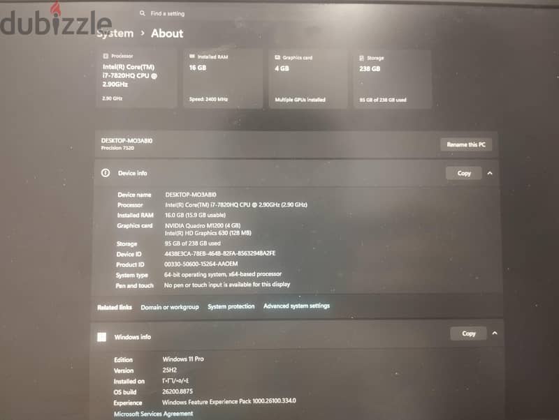dell precision 7520 7