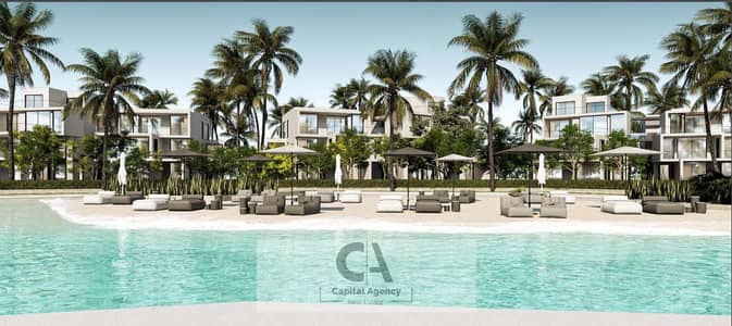 Fully finished chalet for sale at The Med, Ras El Hekma. Installments up to 10 years with only a 5% down payment. Book at the best price with a 44% ca