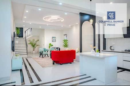 Own a luxurious 350m² middle townhouse with excellent finishing in an exceptional location in Grova East Hills by Hassan Allam, in a prime location
