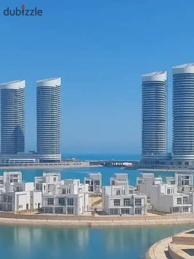 Luxury finished apartment for sale, immediate delivery, overlooking the World Towers directly