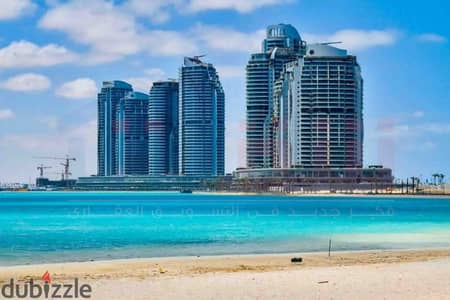 Chalet for sale, 90 sq m, New Alamein Towers - Beach Front Towers