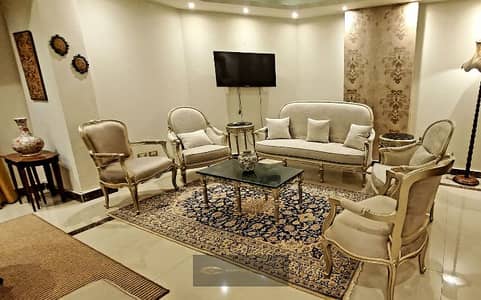 For rent, a furnished hotel apartment in Rose Heights – Sheikh Zayed – Super Lux finish, fully equipped with all amenities