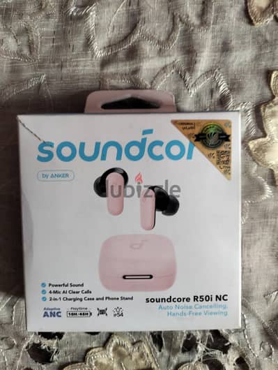 ايربودز Sound core R50I مستعملة استعمال خفيف