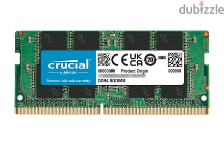 Crucial ddr4  16GB 3200MTs cl 22 sodimm