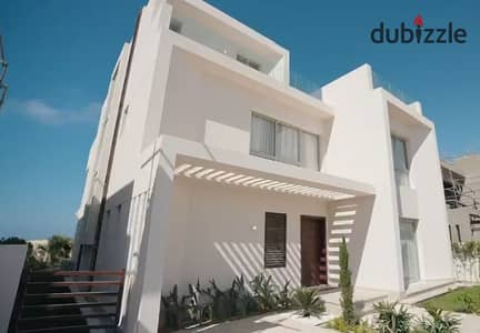 Twin house villa in a prime location in Mar Bay, Al Marasem, next to Hacienda Water and The Maid