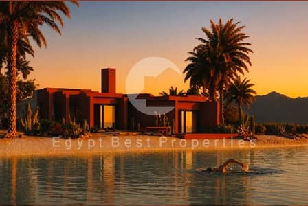 New Launch One Story Villa 3_bedrooms_Prime Location_Direct on swimmable lagoons_Over 5 Years_ Fully Finished +A. C's @SIBA_EL GOUNA
