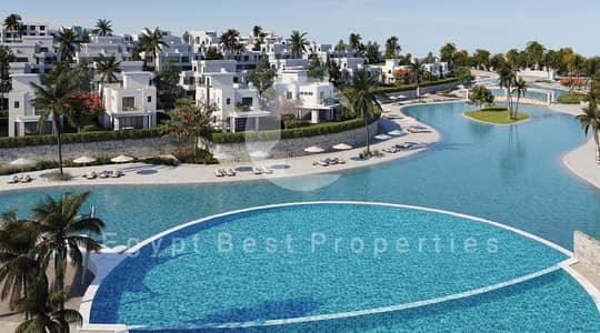DIRECT LAGOON CHALET 2 BEDROOMS FOR SALE 5% DP IN JUNE SODIC IN RAS AL HEKMA IN NORTH COAST