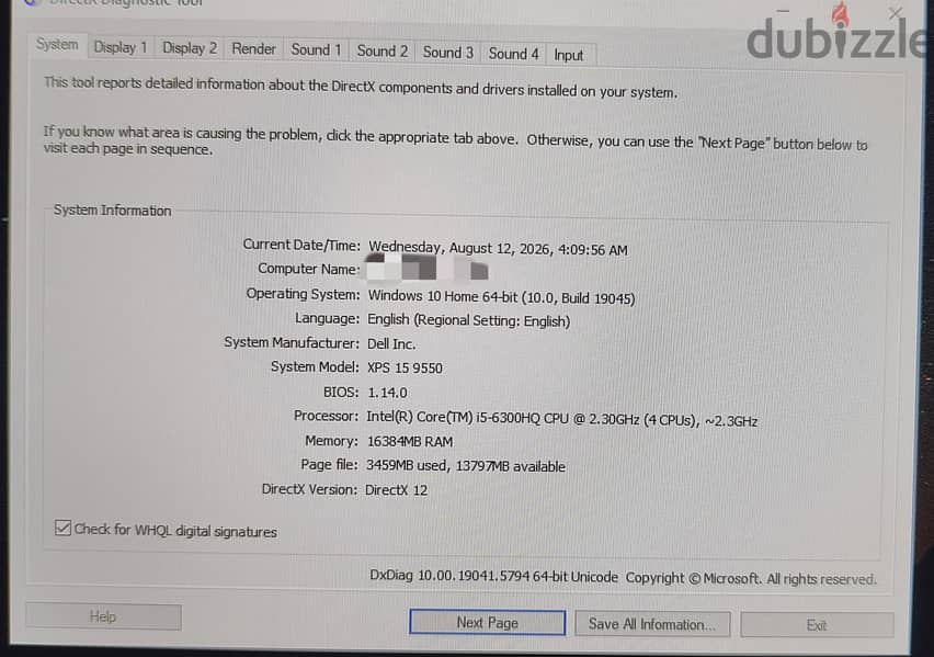 dell xps 15 9950 3
