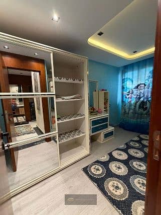 Furnished apartment for rent in Zed West compound – ground floor with garden.