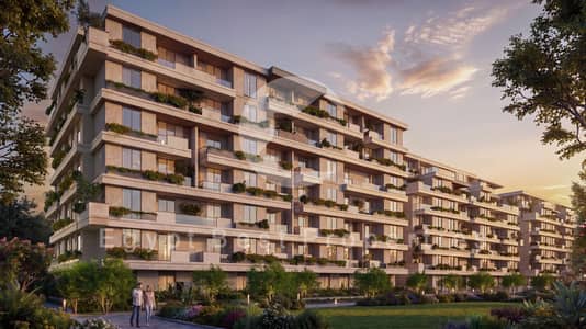 Apartment for sale 3 bedrooms in installments in Sky View Compound, Sheikh Zayed, with an open view of the Rabwa.