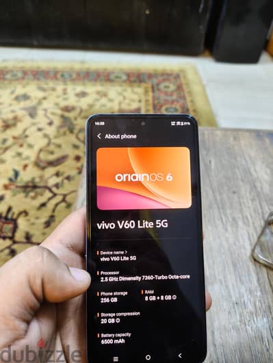 Vivo V60 Lite 5G - حالته ممتازة في الضمان