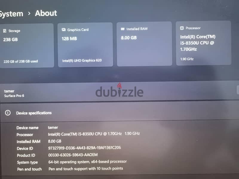 microsoft surface pro 6 4