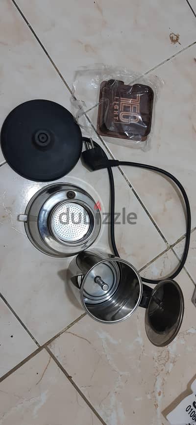 غلاية قهوة اسبريسو ستانلس ستيل كهربائية