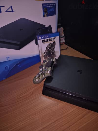 Ps4 Slim 1TB used + 1 original controller + 1 CD