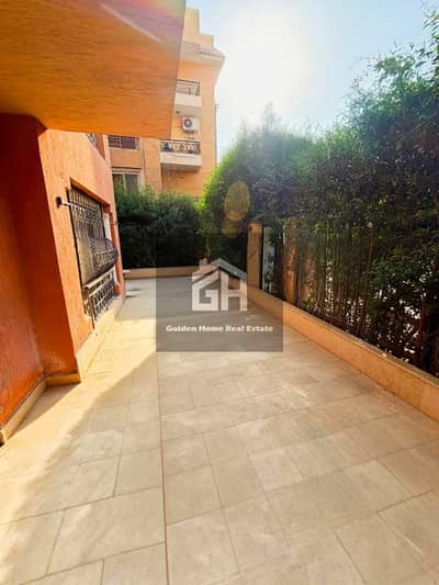 Ground floor apartment for rent with a private garden in Elkhmayel Compound - Sheikh Zayed
