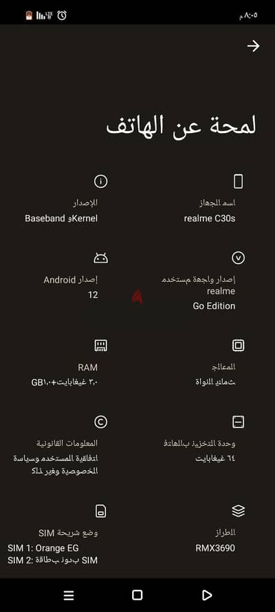 ريلمى سى 30 اس