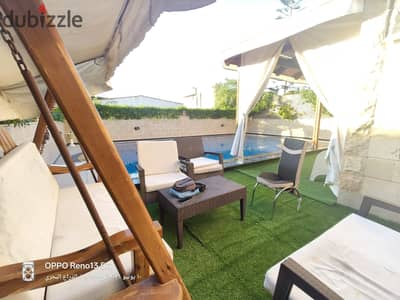 For rent: a duplex villa with 4 rooms, air-conditioned, private pool, Ramses Village K45, North Coast