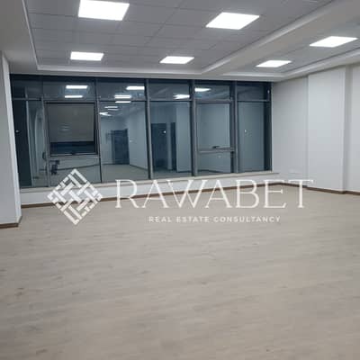 A 115 sqm office is available for rent in West Park Mall, fully finished and equipped with air conditioning, offering a prime location directly behind