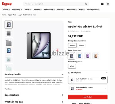 للبيع أيباد جديد iPad M4 Air 11 inch 128g Space Gray (New & Sealed)