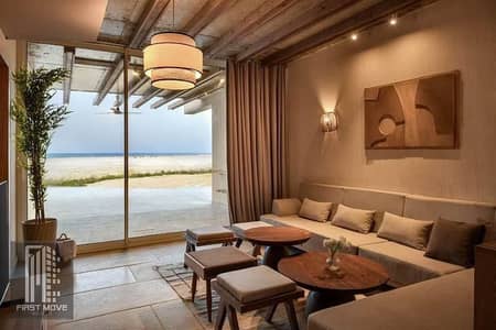 Chalet first line on the beach for sale in Direction White in the best location in the North Coast and installments over 9 years immediate receipt fully finished