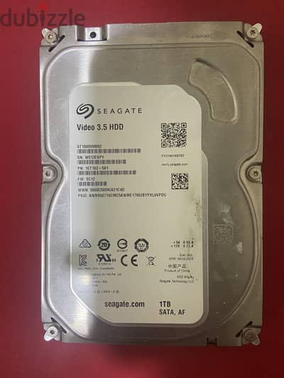 Seagate 1TB HDD 100% Health