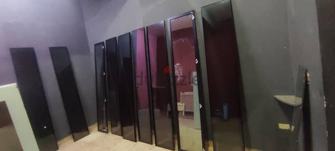 9 ضلف زجاج دولاب فاميه مودرن بحالة الزيرو | 9 Smoked Glass Wardrobe Do