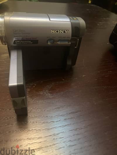 a vintage Sony Handycam DCR-TRV series MiniDV camcorder