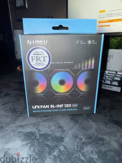 مروحه uni fan sl inf  120 rgb black من lian li