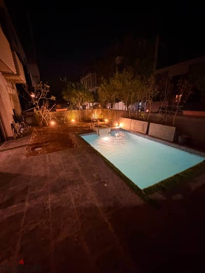 Duplex with garden and private pool for rent in new cairo, 5th settlement,trio gardens compound