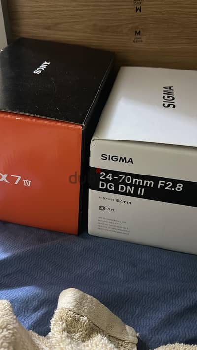sony A7 iv & lens 24-70 sigma art ii