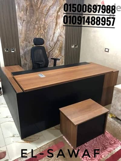 مكتب مدير  مودرن-مكتب خشب  mdfاسباني مستورد-manager  office-اثاث مكتبي