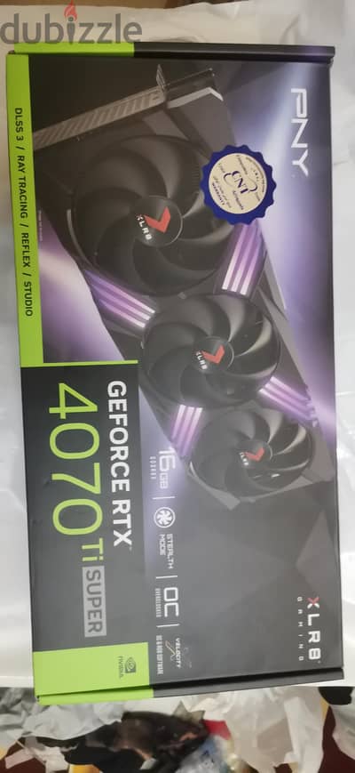 للبدل بأعلى PNY RTX 4070TI SUPER 16GB GDDR6X VERTO EPIC-X RGB