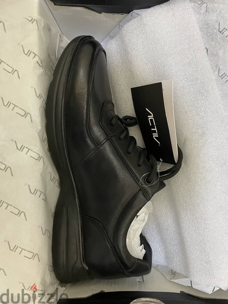 Activ shoes black leather 2